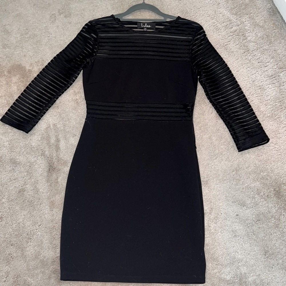Long sleeve black stretchy LULU Dress (could wear to Sadie’s or Homecoming)